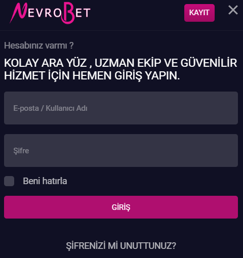 Nevrobet Giriş